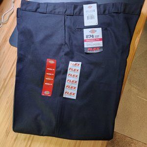 *NWT* Mens Dickies 874 Original Fit Work Pant 50X32 Black Flex